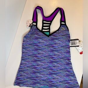 ZeroXposur Rivulet UPF 30+ Highline Tankini Top size 6